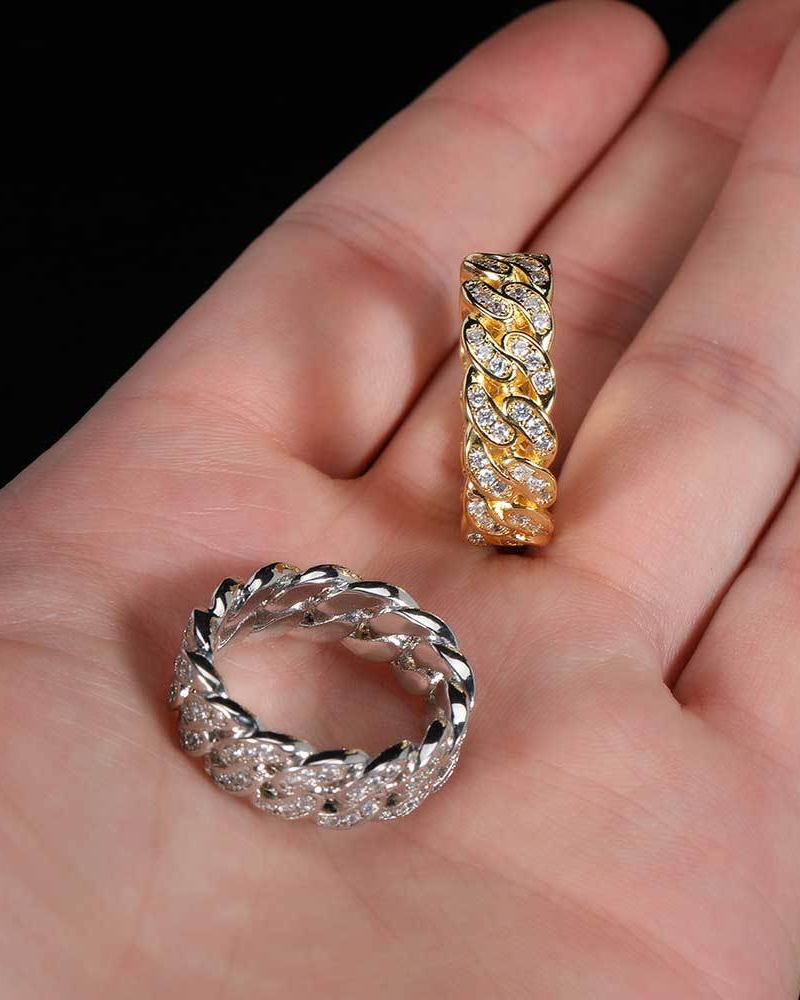 Hip Hop Iced Cuban Ring