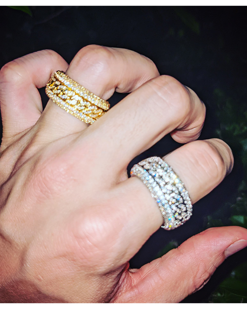 Hip Hop Rotatable Cuban Ring