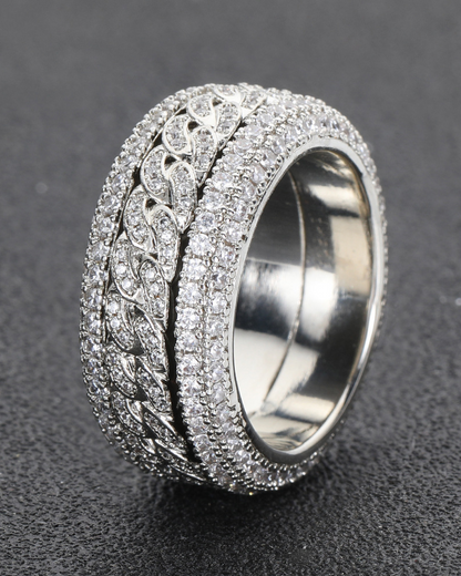 Hip Hop Rotatable Cuban Ring