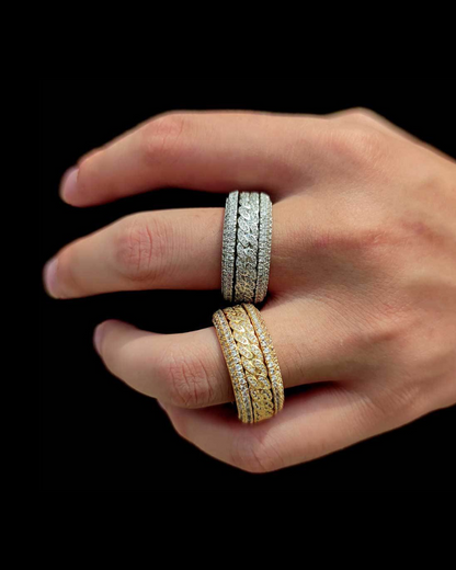 Hip Hop Rotatable Cuban Ring