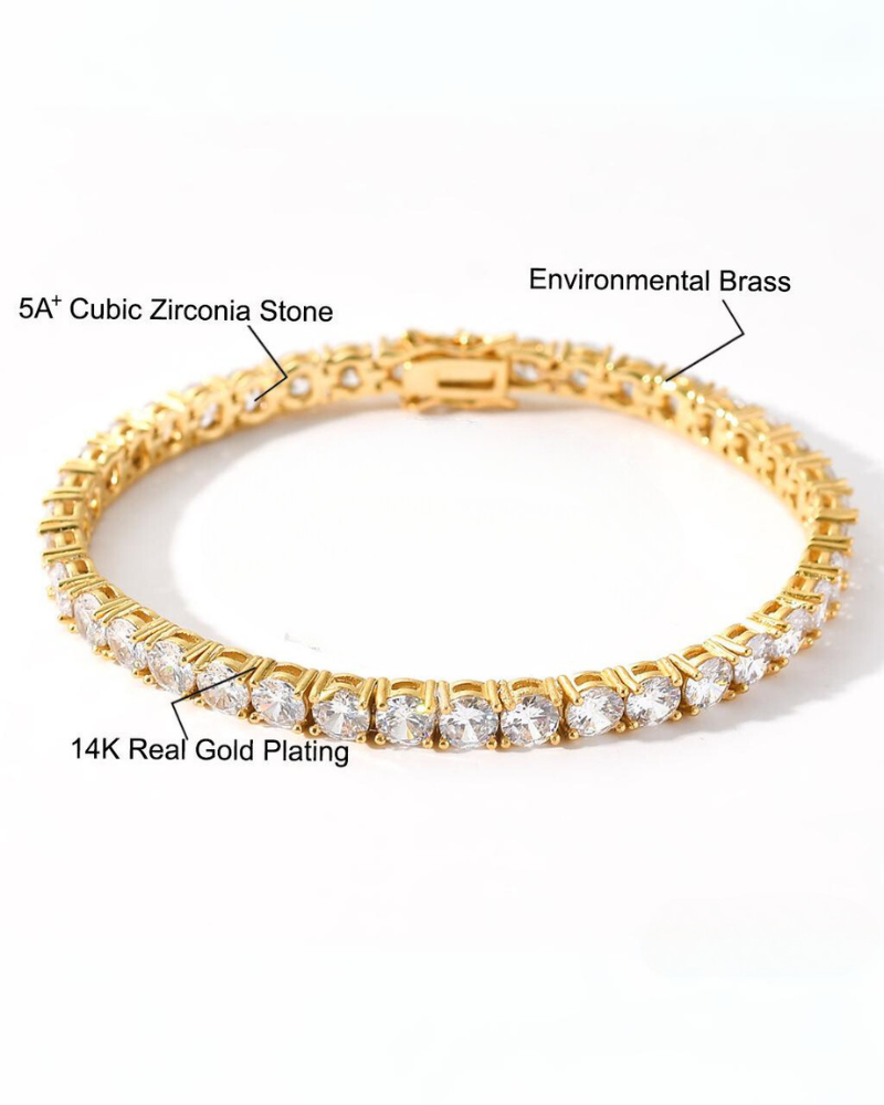 Hip Hop Tennis Cuban Link Bracelet