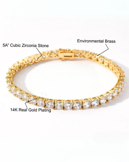 Hip Hop Tennis Cuban Link Bracelet