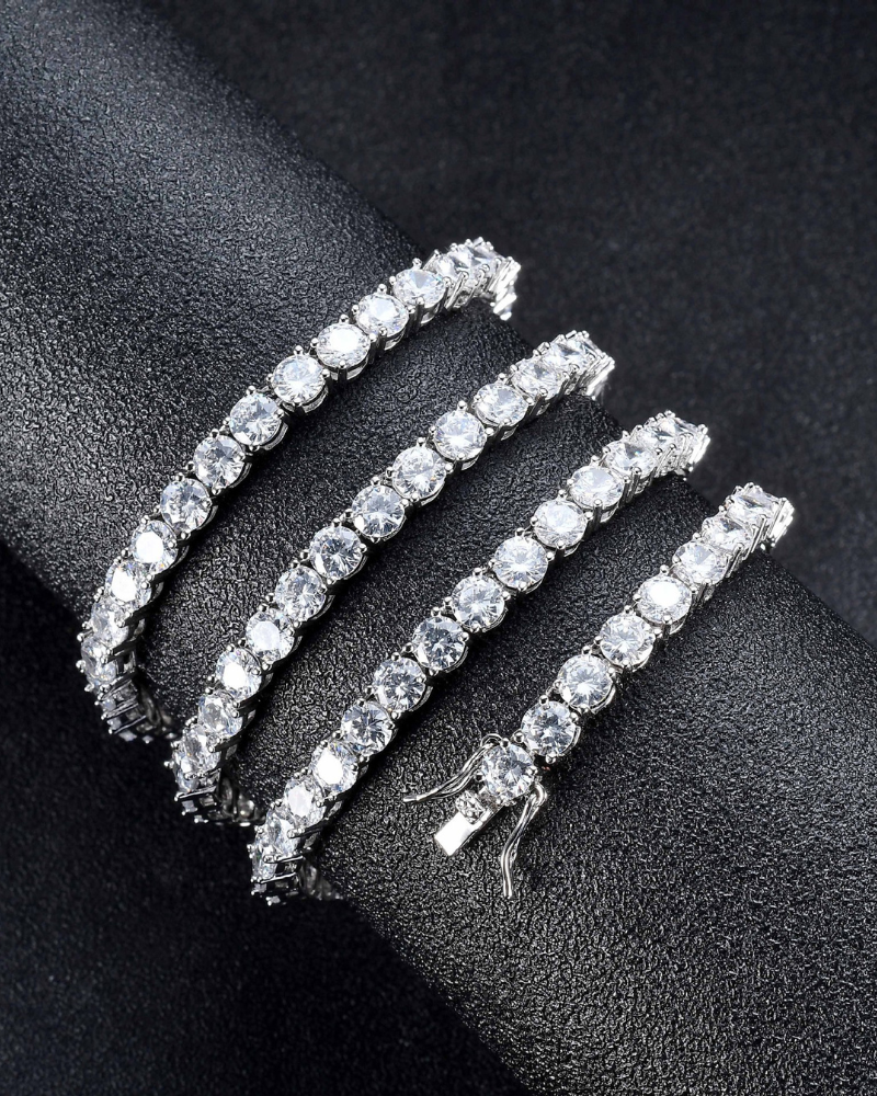 Hip Hop Tennis Cuban Link Chain Necklace