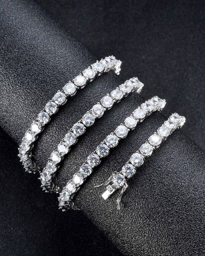 Hip Hop Tennis Cuban Link Chain Necklace