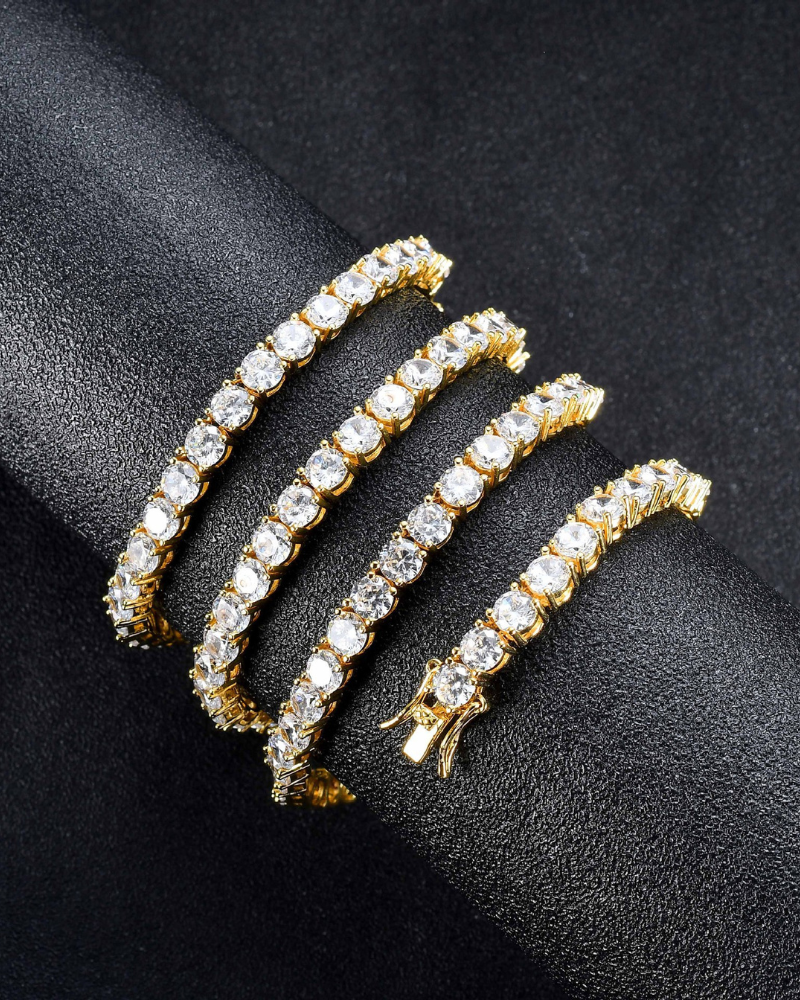 Hip Hop Tennis Cuban Link Chain Necklace