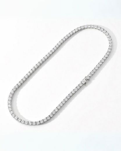 Hip Hop Tennis Cuban Link Chain Necklace