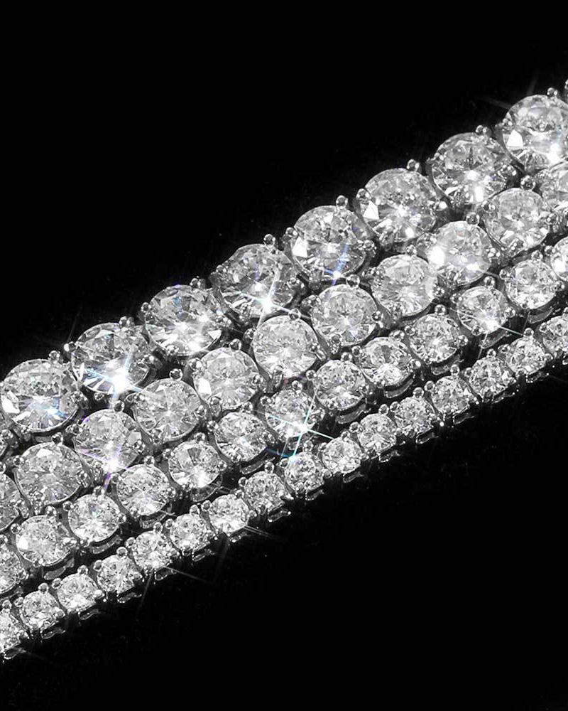 Hip Hop Tennis Cuban Link Chain Necklace