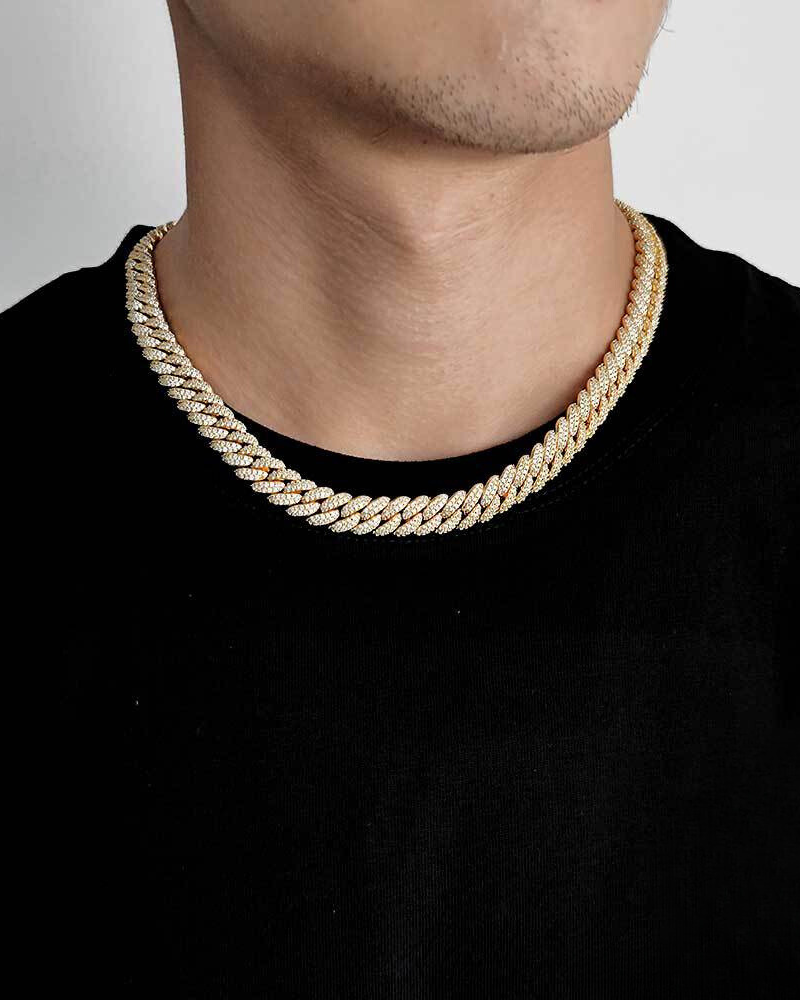 Hip Hop 12mm Iced Cuban Link Chain