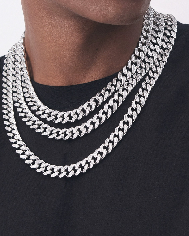 Hip Hop 12mm Iced Cuban Link Chain