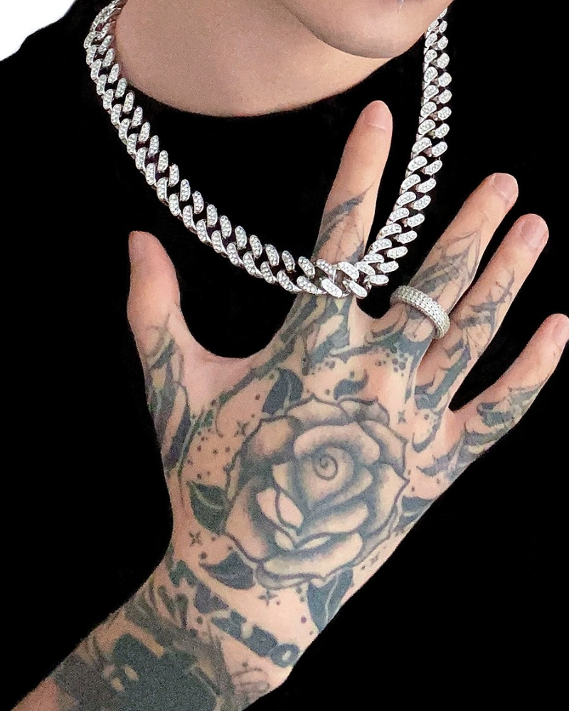 Hip Hop 12mm Iced Cuban Link Chain