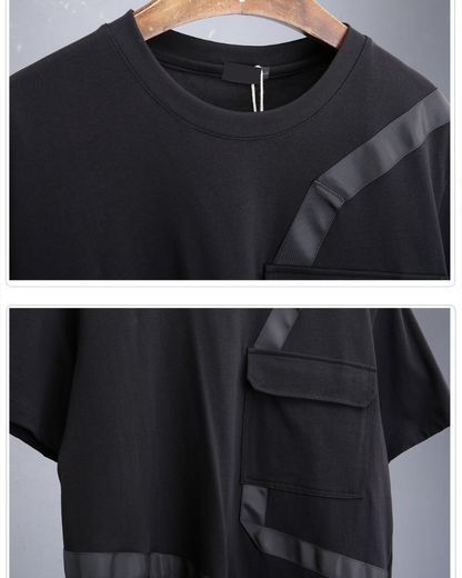 Irregular Ribbon Bat Streetwear T-Shirt