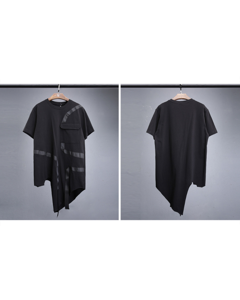 Irregular Ribbon Bat Streetwear T-Shirt