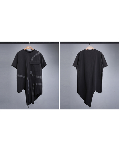 Irregular Ribbon Bat Streetwear T-Shirt