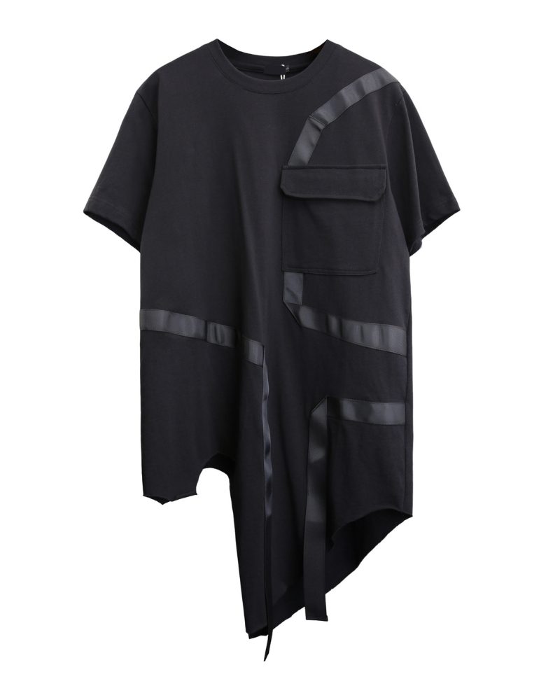 Irregular Ribbon Bat Streetwear T-Shirt