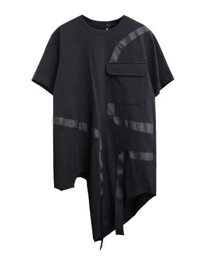 Irregular Ribbon Bat Streetwear T-Shirt