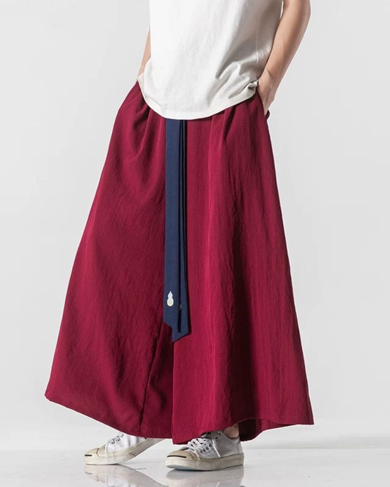 Janpanese Belt Wide Hakama Pants – Techwear Official