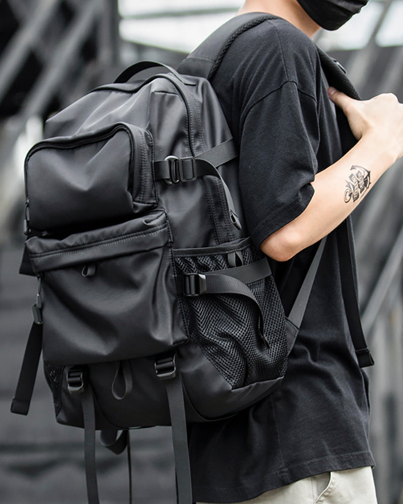 backpack for travel lightweight men Japanese Casual Water-Repellent Backpack – Techwear Official