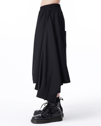 Japanese Deconstructed Shirt Look Hakama Pants