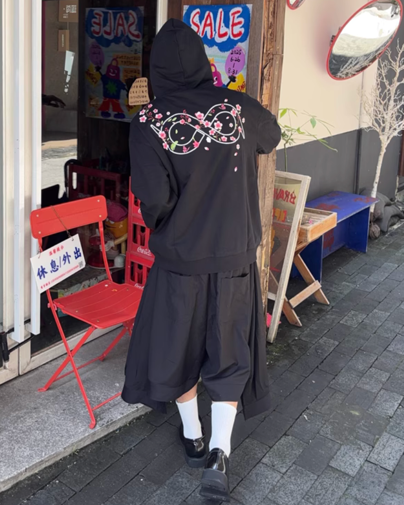 Japanese Deconstructed Shirt Look Hakama Pants