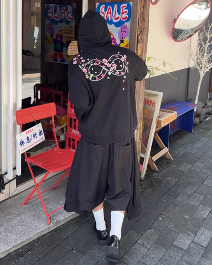 Japanese Deconstructed Shirt Look Hakama Pants