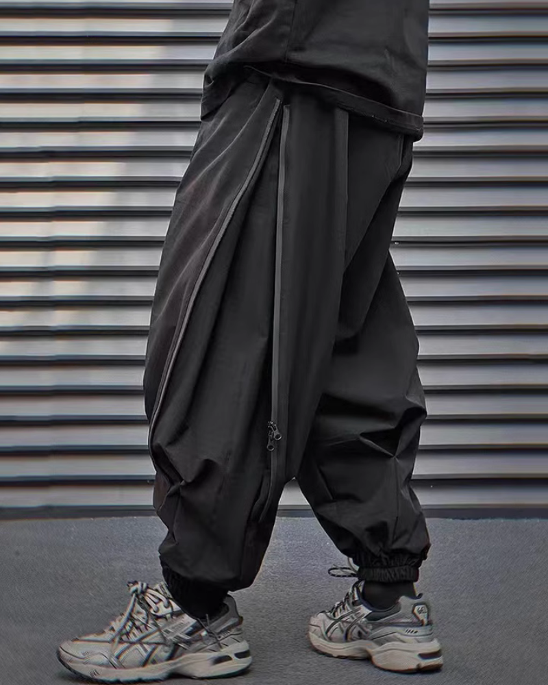 Japanese Style Loose Fit Ninja Hakama Pants Techwear Official modern-hakama-pants-pantalon-long-pantalon-jupe-vetements