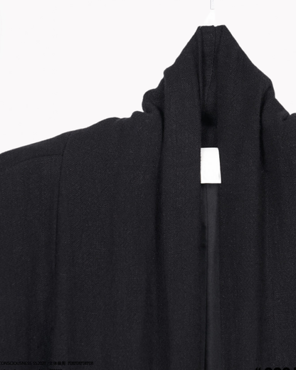 Japanese-Style Mid-Length Unisex Linen Cardigan