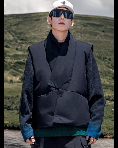 Japanese Style Outdoor Winter Unisex Puffer Vest