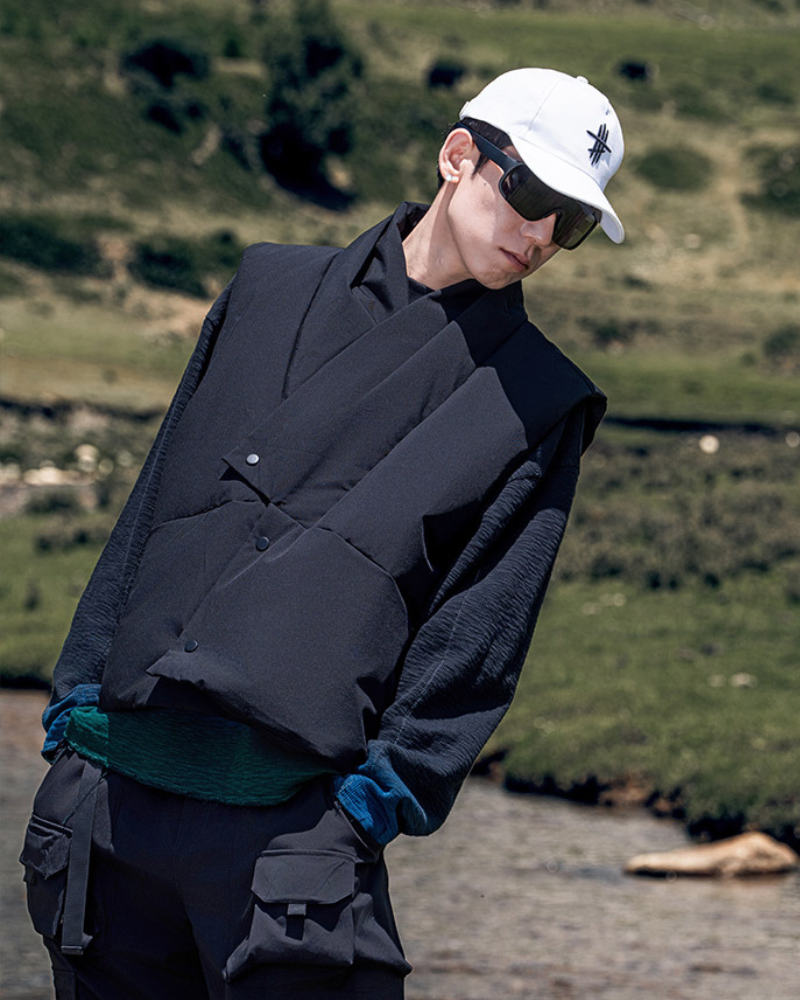 Japanese Style Outdoor Winter Unisex Puffer Vest