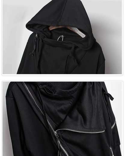 Japanese Techwear Zipper Hooded Jacket
