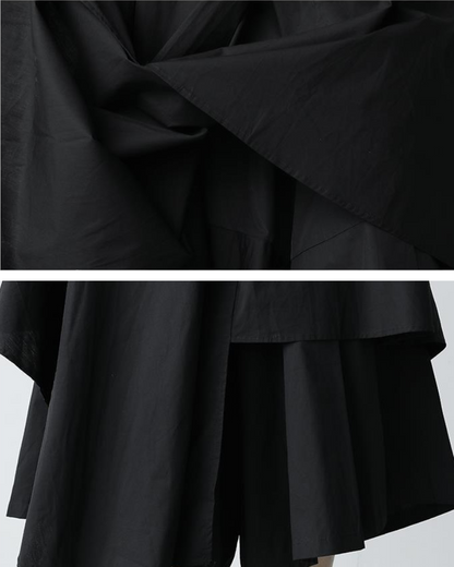 Japanese Wide-Leg Skirt Pants