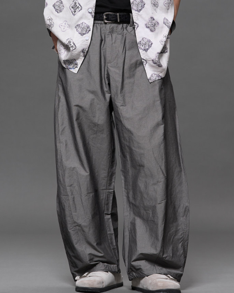 Japanese Retro Tencel Linen Loose Straight-Leg Pants