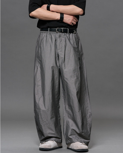 Japanese Retro Tencel Linen Loose Straight-Leg Pants