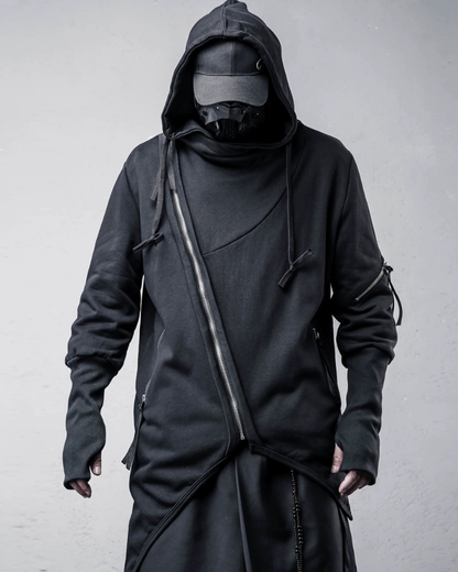 Japanese Techwear Zipper Hooded Jacket