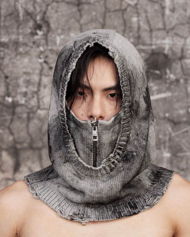 Knit Removable Face Mask Balaclava