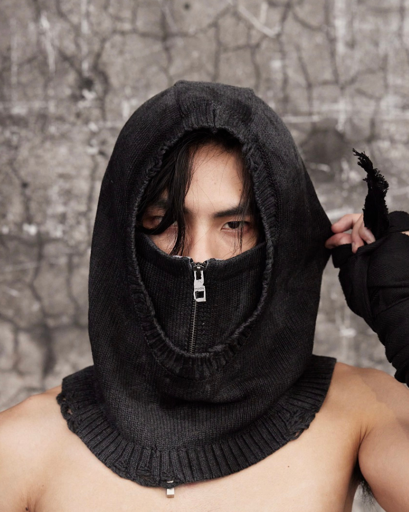 Knit Removable Face Mask Balaclava