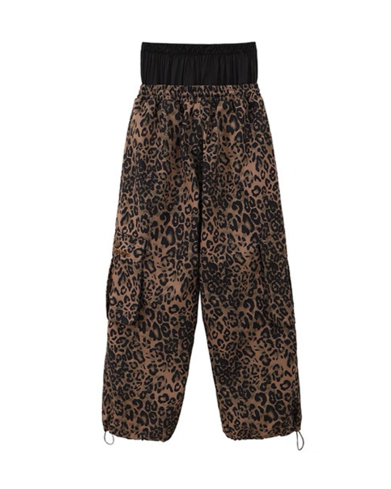 Ski Wear 3L Insulated Waterproof Leopard Ski Bib Pants - Unisex