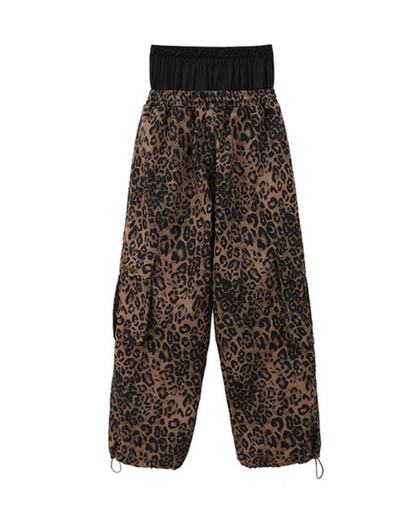 Ski Wear 3L Insulated Waterproof Leopard Ski Bib Pants - Unisex