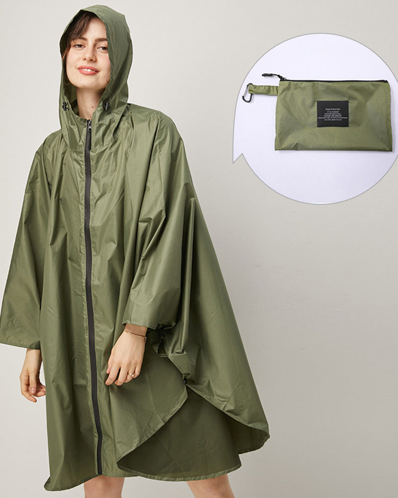 Lightweight Breathable Poncho Rain Coat