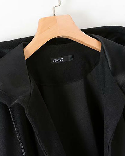 Techwear Long Cape Hooded Coat