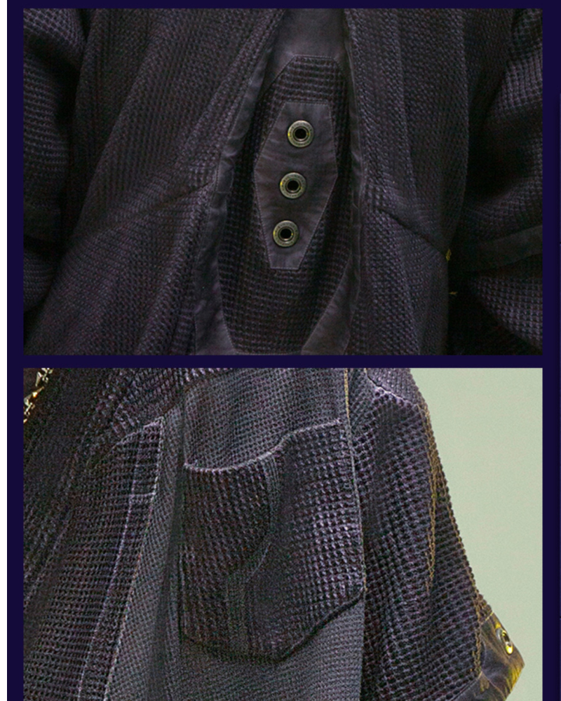 XIPHEVIL Cyberpunk Outfits Matrix Survivor Ninja Kimono Jacket