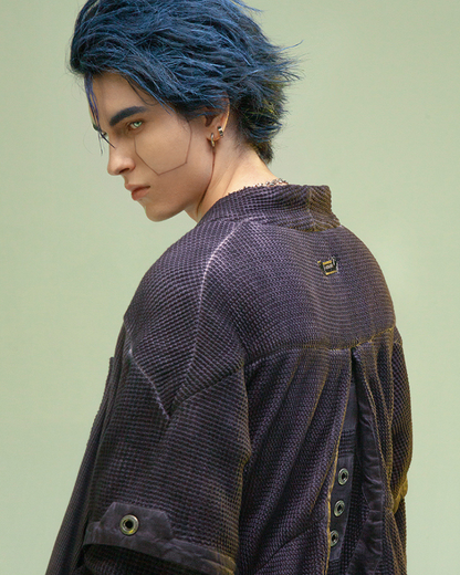 XIPHEVIL Cyberpunk Outfits Matrix Survivor Ninja Kimono Jacket