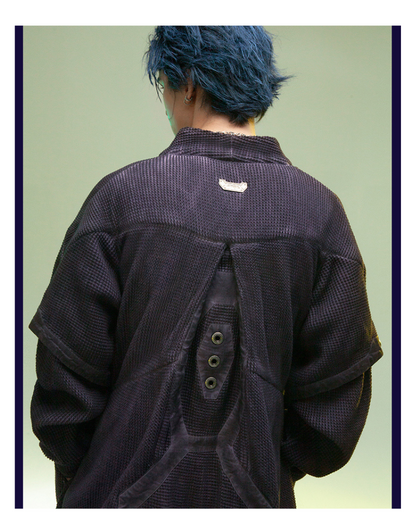 XIPHEVIL Cyberpunk Outfits Matrix Survivor Ninja Kimono Jacket