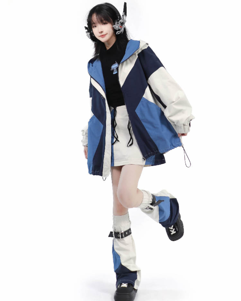 Mechanical Futuristic Jacket Skirt Set（Sold Separately）