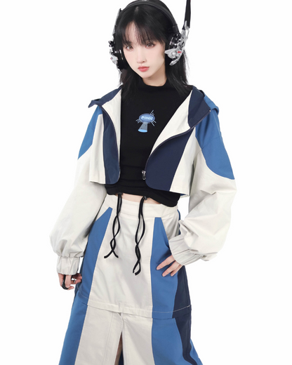 Mechanical Futuristic Jacket Skirt Set（Sold Separately）