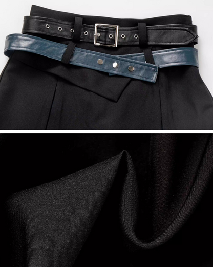 Mechanical Girl Leather Jacket Tank Skirt Set (Sold Separately)