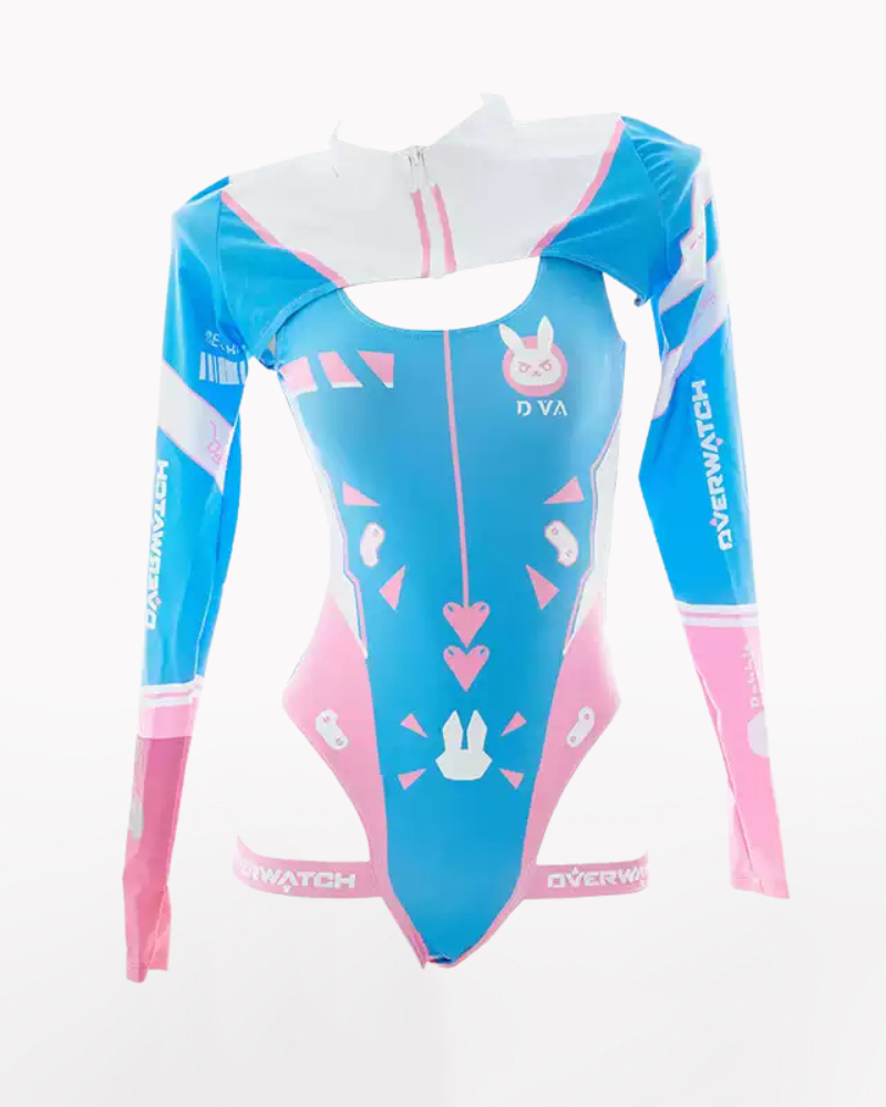 Mechanical Rabbit Police Hollow Bodysuit Two-Piece Set