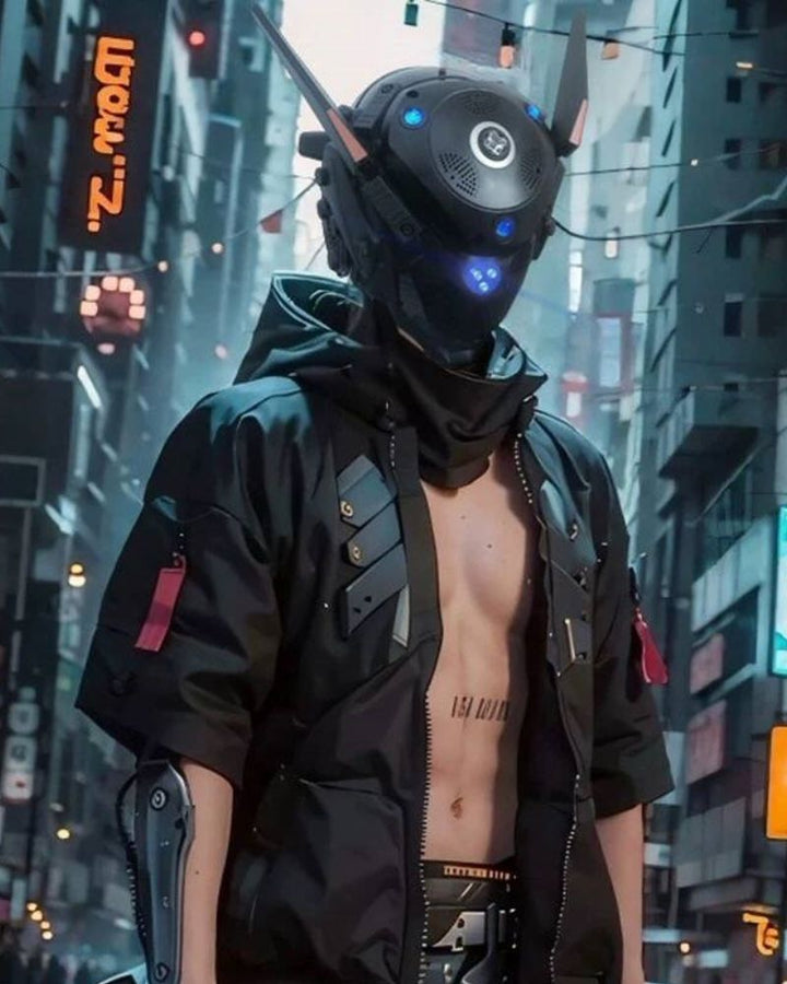 cyberpunk helmet，cyberpunk mask，cyberpunk mask helmet，cyberpunk oni mask，led halloween mask，led mask halloween，samurai mask，cyberpunk samurai，balaclava mask，ghost face mask，ghost mask，skull mask，animal skull mask，skull dog mask，jason mask，black face mask，half face mask，japanese oni mask，tactical mask，airsoft mask，cyberpunk art，cyberpunk fashion，cyber fashion，cyberpunk aesthetic，sci fi helmet，futuristic helmet，techwear mask，light helmet，best led face mask，led light mask，halloween mask, led mask，led face mask