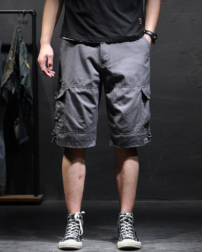 Men’s Loose Summer Black Camo Jorts