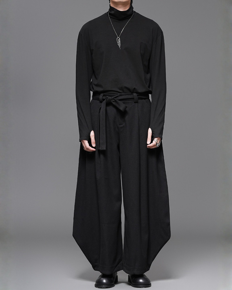 Minimalist Japanese Darkwear Winter Men&