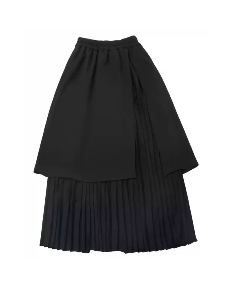 Moonlight Drape Pleated Shirt And Skirt Set（Sold Separately）